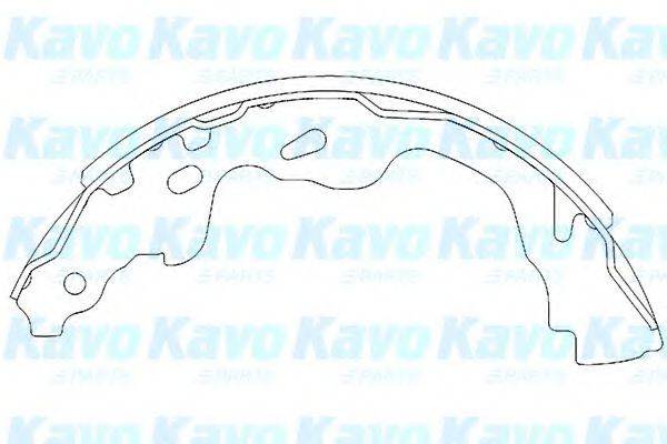 KAVO PARTS KBS9905 Комплект тормозных колодок