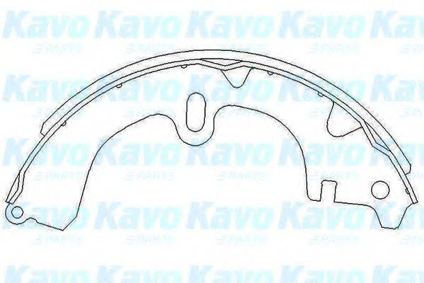 KAVO PARTS KBS9914 Комплект тормозных колодок