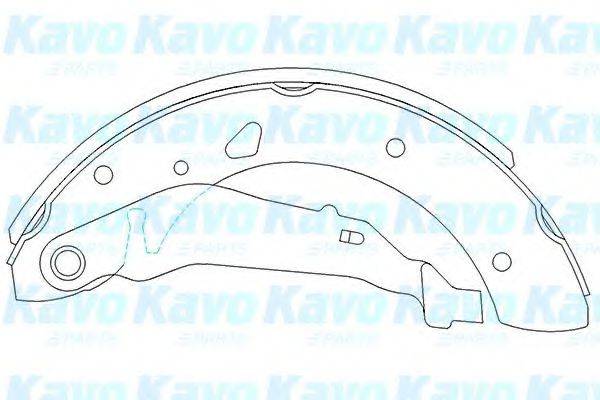 KAVO PARTS KBS9915 Комплект тормозных колодок