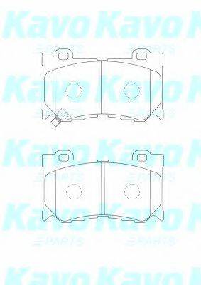 KAVO PARTS BP6606 Комплект тормозных колодок, дисковый тормоз