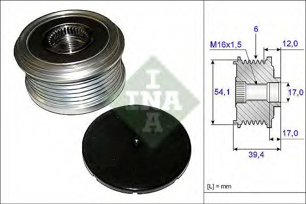 INA 535009010 Механизм свободного хода генератора