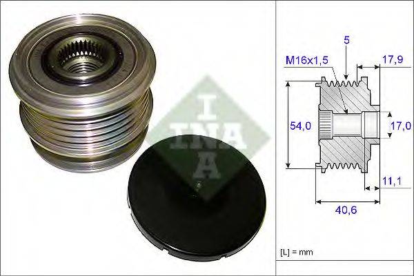 INA 535012110 Механизм свободного хода генератора