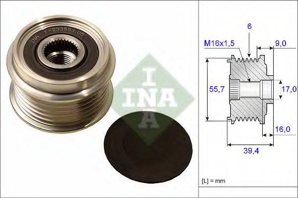 INA 535006010 Механизм свободного хода генератора