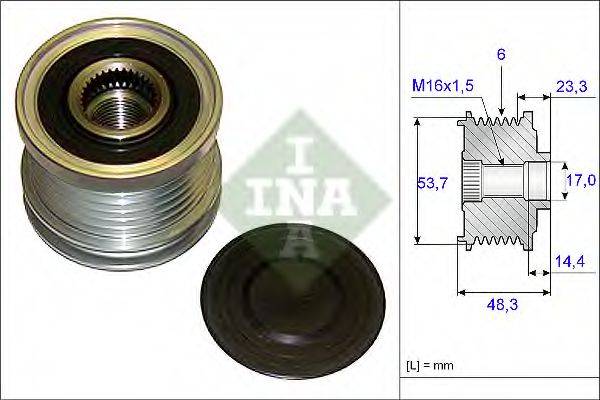 INA 535020410 Механизм свободного хода генератора