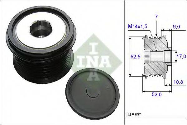 INA 535020910 Механизм свободного хода генератора