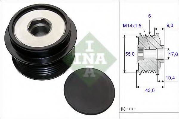 INA 535020810 Механизм свободного хода генератора