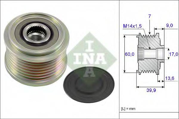 INA 535021510 Механизм свободного хода генератора