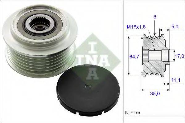 INA 535025010 Механизм свободного хода генератора