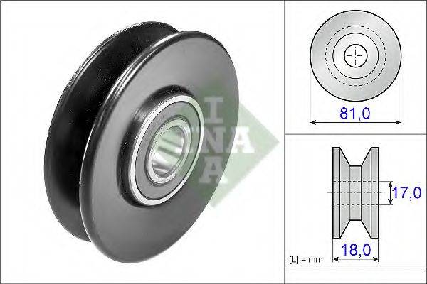 INA 532028020 Паразитный / Ведущий ролик, клиновой ремень