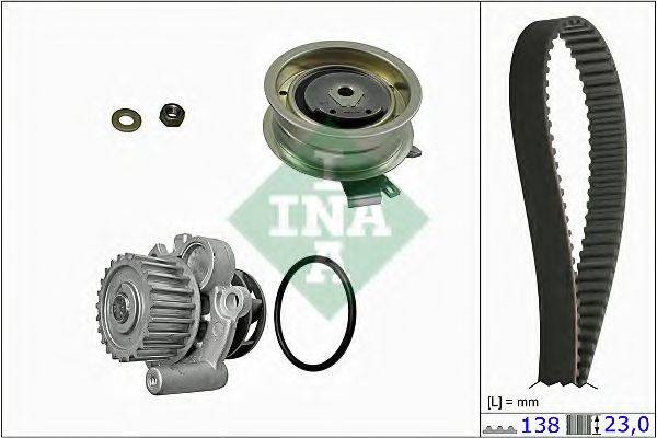 INA 530017130 Водяной насос + комплект зубчатого ремня