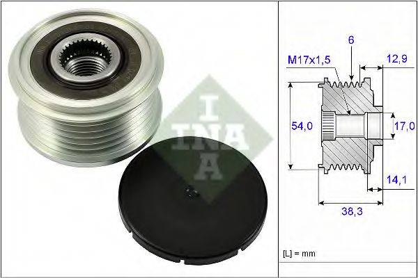 INA 535026410 Механизм свободного хода генератора