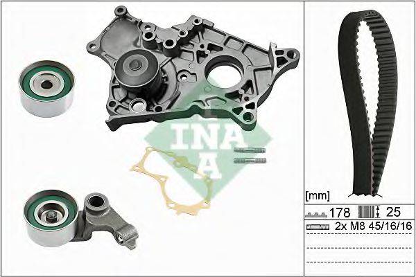 INA 530042230 Водяной насос + комплект зубчатого ремня