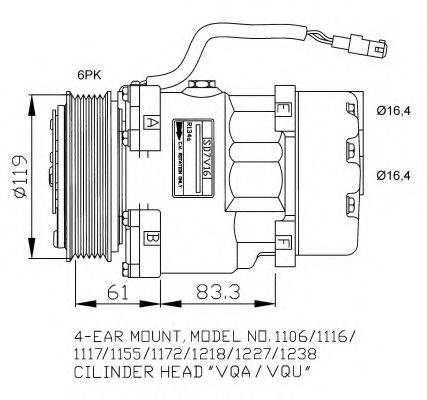 NRF 32040G Компрессор, кондиционер