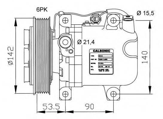 NRF 32044G Компрессор, кондиционер