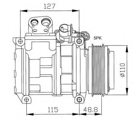 NRF 32048G Компрессор, кондиционер