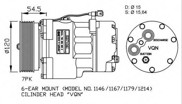 NRF 32056G Компрессор, кондиционер