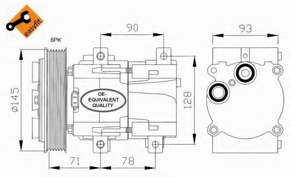 NRF 32084 Компрессор, кондиционер