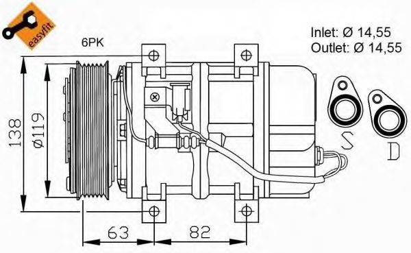 NRF 32109G Компрессор, кондиционер