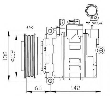 NRF 32111G Компрессор, кондиционер