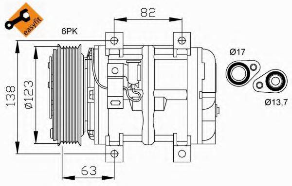 NRF 32112G Компрессор, кондиционер