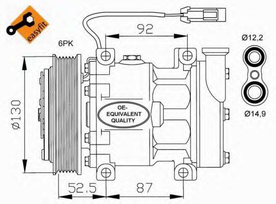 NRF 32113 Компрессор, кондиционер