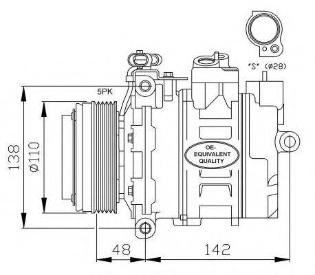 NRF 32116 Компрессор, кондиционер