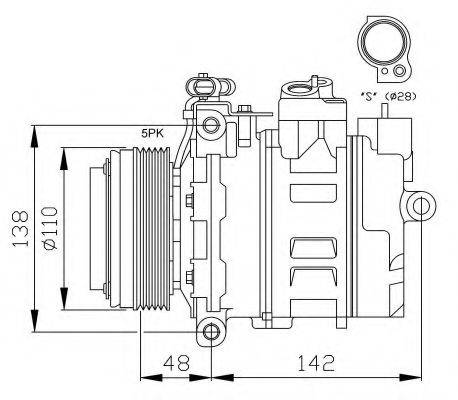 NRF 32116G Компрессор, кондиционер