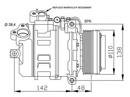 NRF 32123G Компрессор, кондиционер