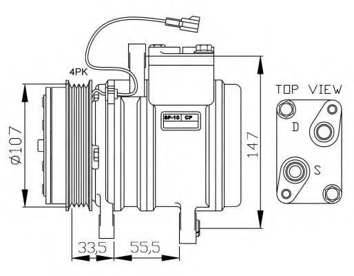 NRF 32143G Компрессор, кондиционер