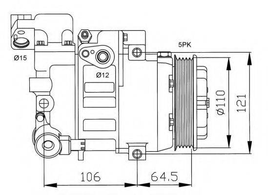 NRF 32175G Компрессор, кондиционер