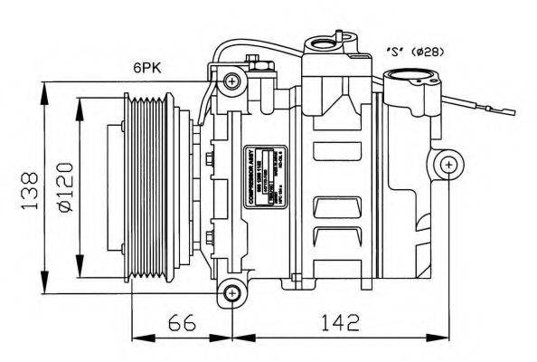 NRF 32177G Компрессор, кондиционер