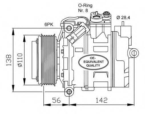 NRF 32178 Компрессор, кондиционер