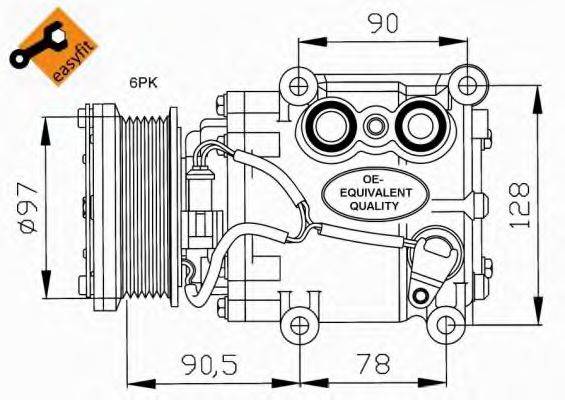 NRF 32199 Компрессор, кондиционер