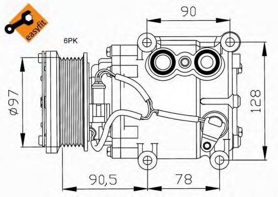 NRF 32199G Компрессор, кондиционер