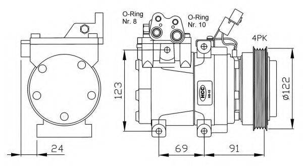 NRF 32205G Компрессор, кондиционер