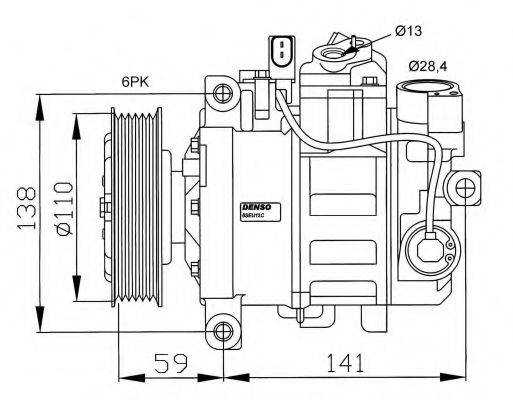 NRF 32229G Компрессор, кондиционер