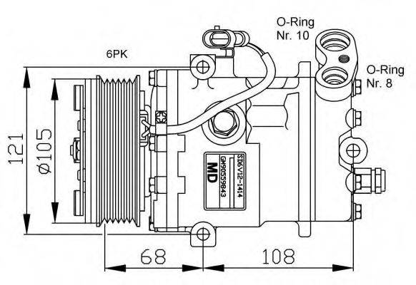 NRF 32232G Компрессор, кондиционер