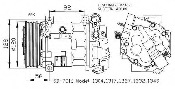 NRF 32239G Компрессор, кондиционер