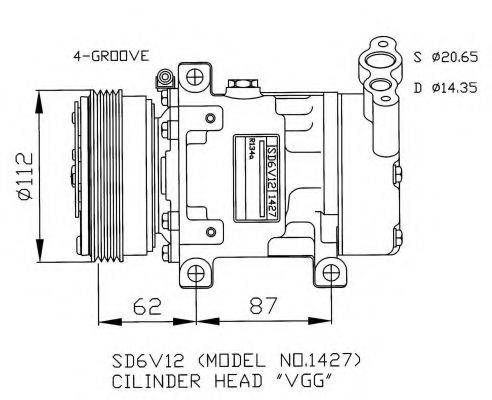 NRF 32253G Компрессор, кондиционер