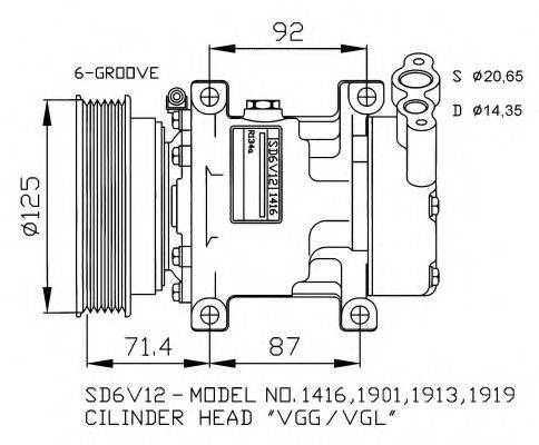 NRF 32259G Компрессор, кондиционер