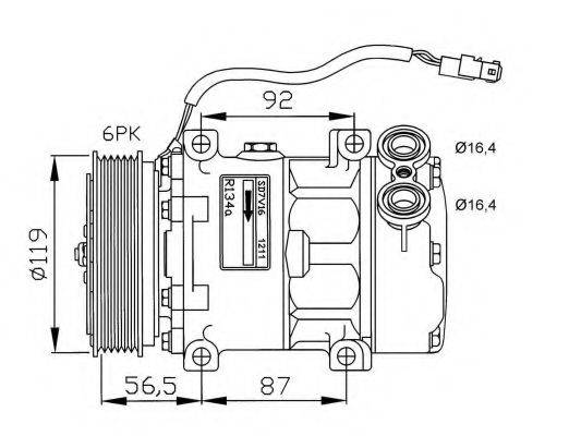 NRF 32278G Компрессор, кондиционер