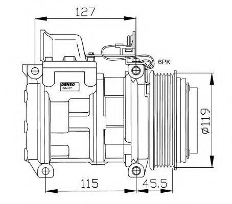 NRF 32406 Компрессор, кондиционер