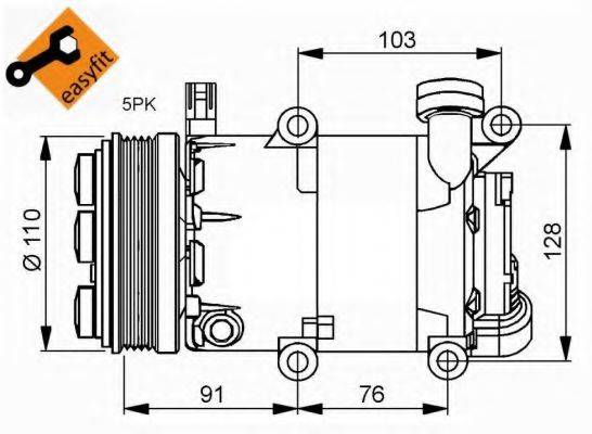 NRF 32415G Компрессор, кондиционер