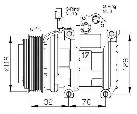 NRF 32437G Компрессор, кондиционер