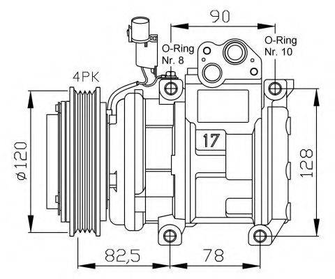 NRF 32449G Компрессор, кондиционер