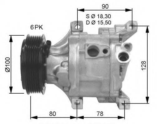 NRF 32466G Компрессор, кондиционер