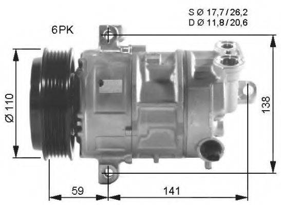 NRF 32544G Компрессор, кондиционер