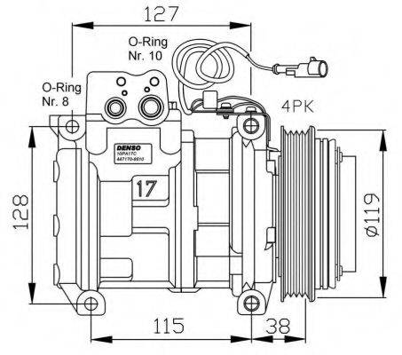 NRF 32555G Компрессор, кондиционер