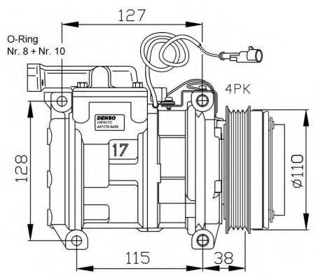 NRF 32556G Компрессор, кондиционер