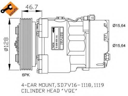 NRF 32680G Компрессор, кондиционер